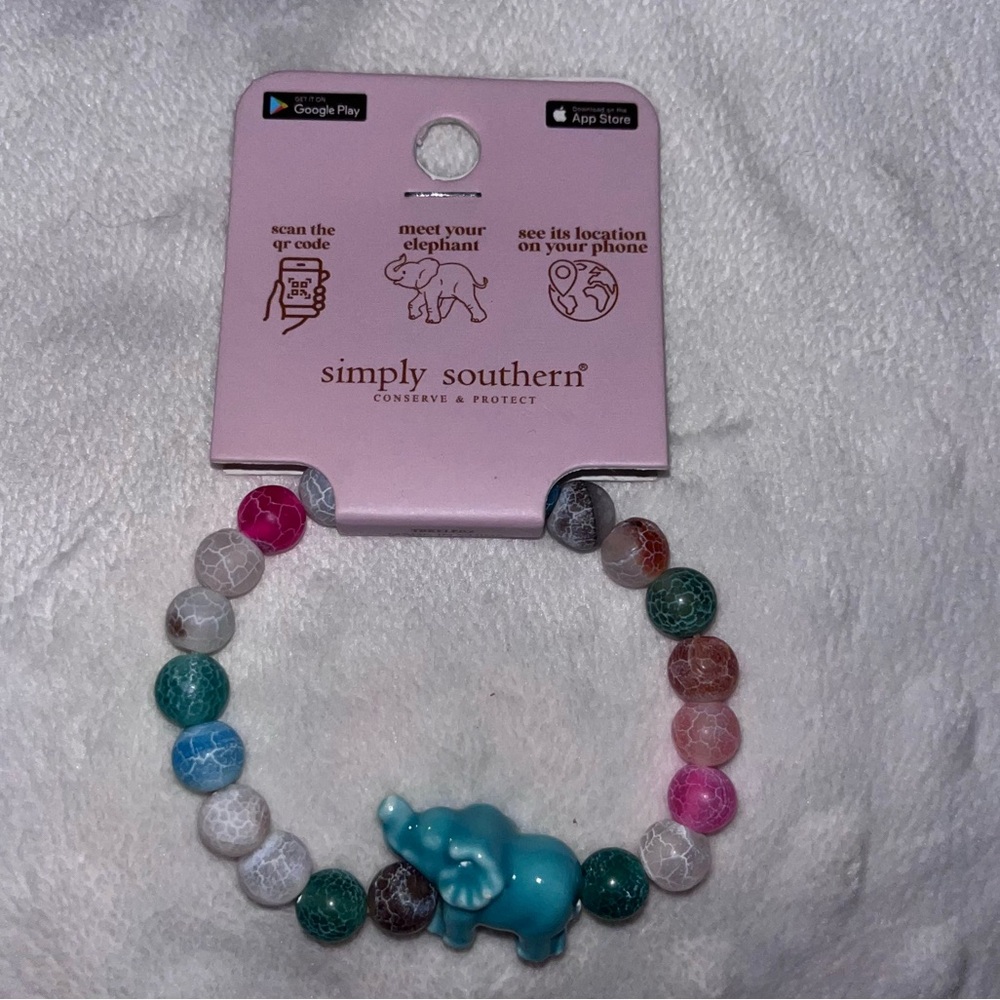 Simply Southern Multicolor Elephant Tracking Bracelet 💥